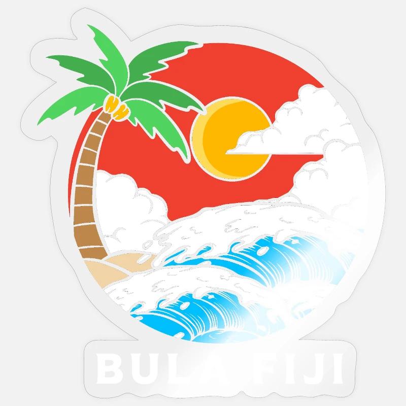 Fidji Sticker taille S (10 x 10 cm)