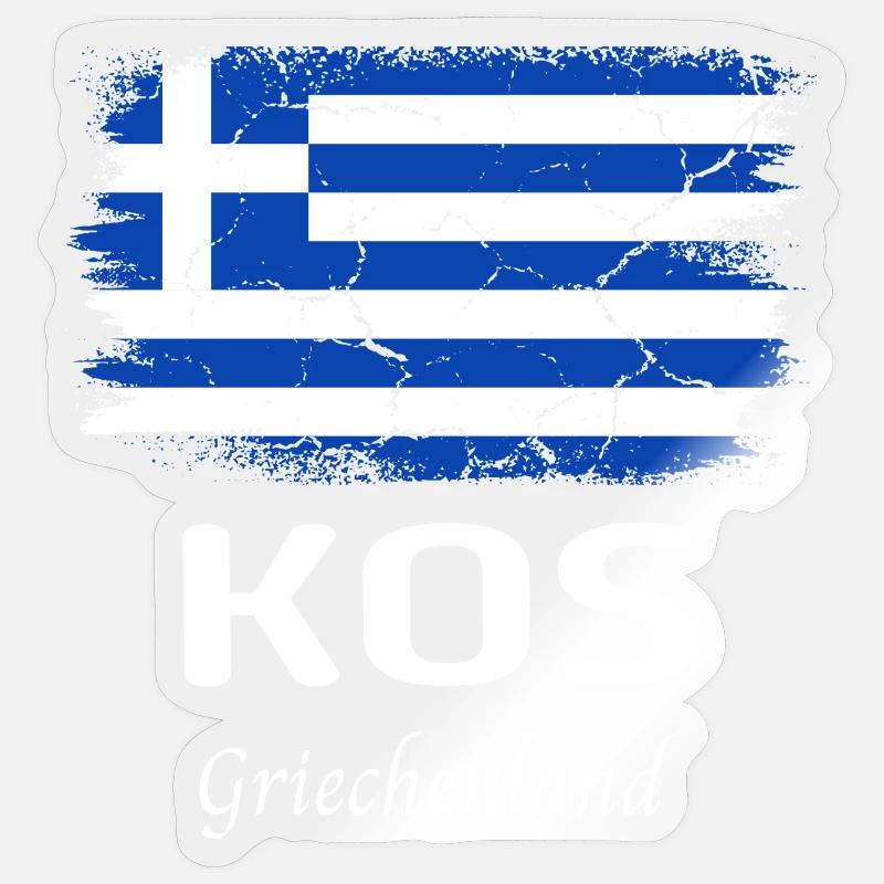 Kos - Sticker size S (10 x 10 cm) - transparent glossy