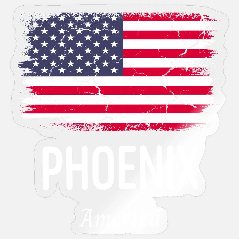 Phénix - Sticker taille S (10 x 10 cm) - brillant transparent