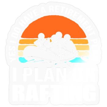 Paddle Boat Kayaking Kayaking Rafting - Sticker size S (10 x 10 cm) - transparent glossy - Front