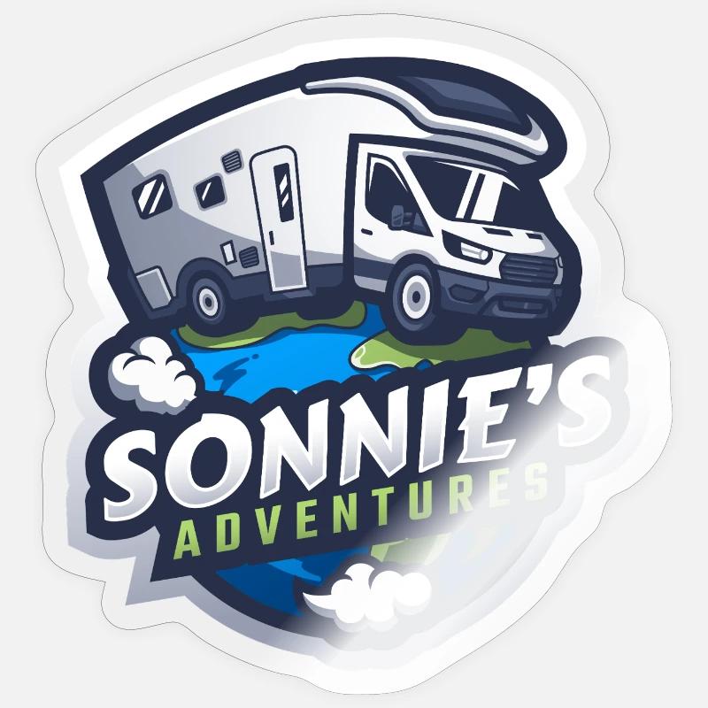 Les Aventures de Sonnie - Sticker taille S (10 x 10 cm) - brillant transparent