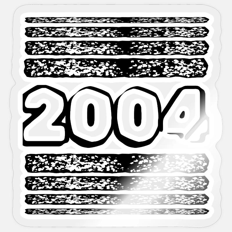 2004 - Sticker size S (10 x 10 cm) - transparent glossy