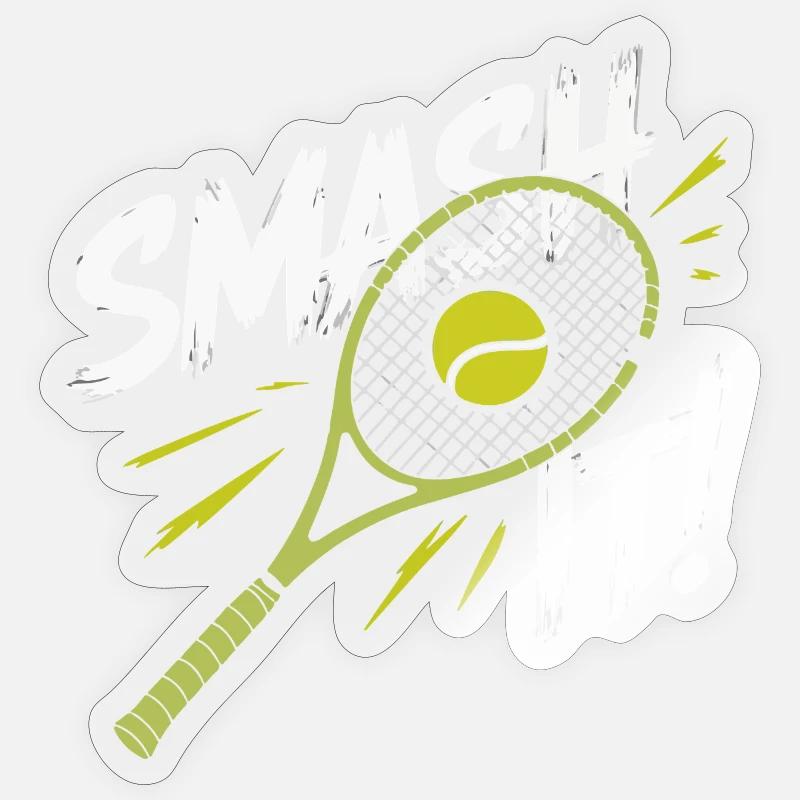 I can't I have padel - Sticker size S (10 x 10 cm) - transparent glossy