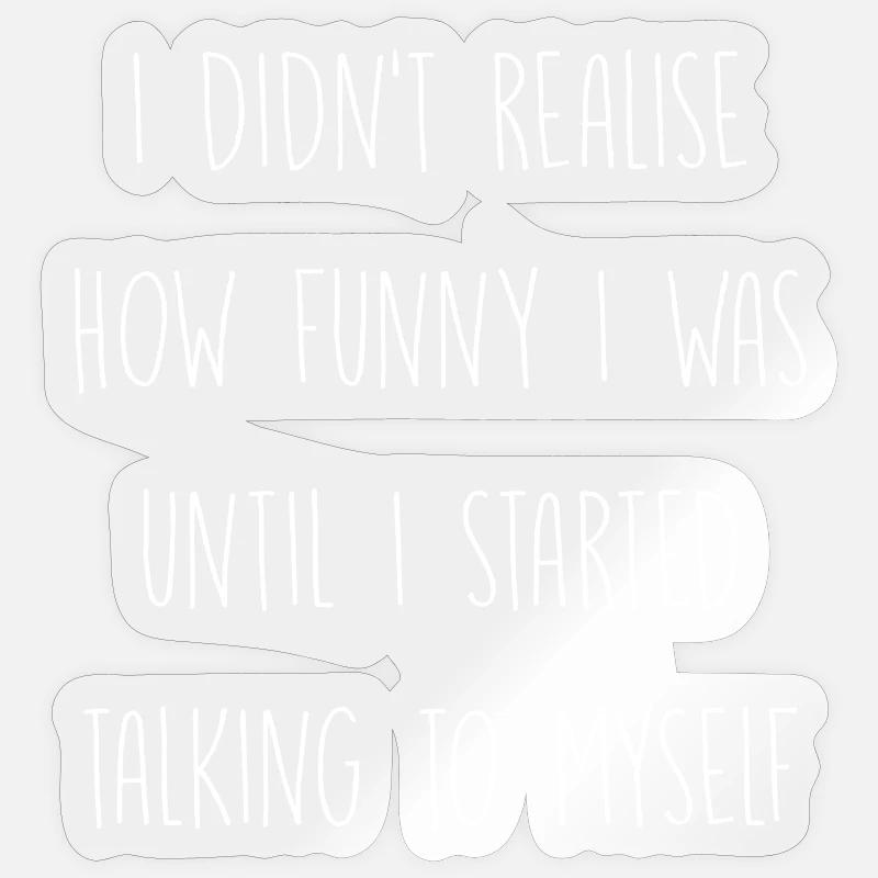 Soliloque - Sticker taille S (10 x 10 cm) - brillant transparent