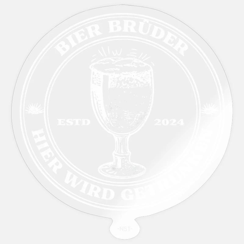 BierBrüder. This is where people drink. Sticker size S (10 x 10 cm)
