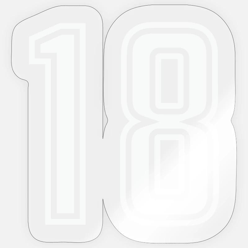 18 - Sticker size S (10 x 10 cm) - transparent glossy
