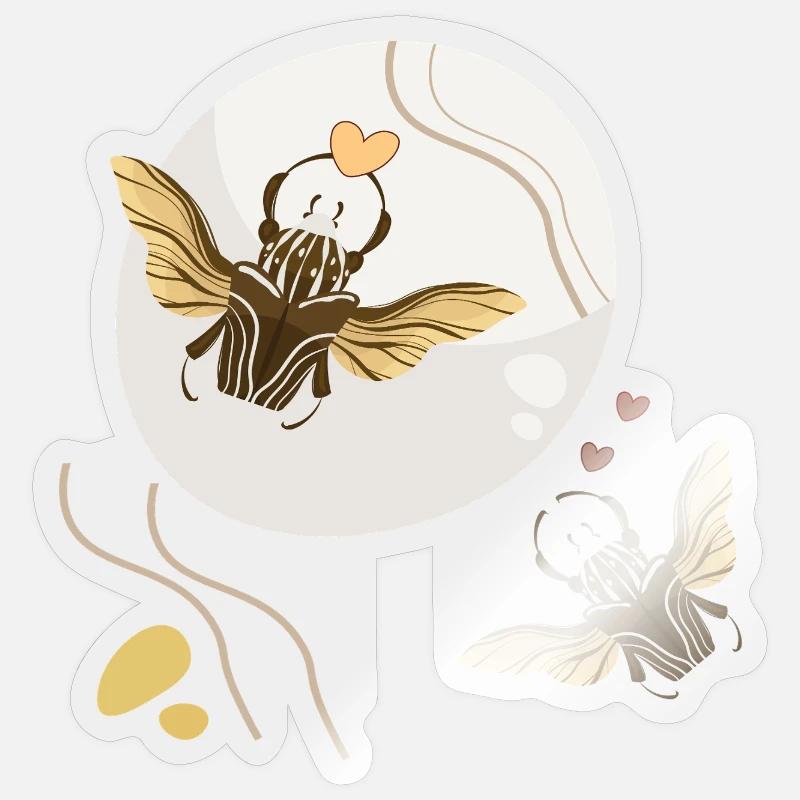 Insect - Sticker size S (10 x 10 cm) - transparent glossy