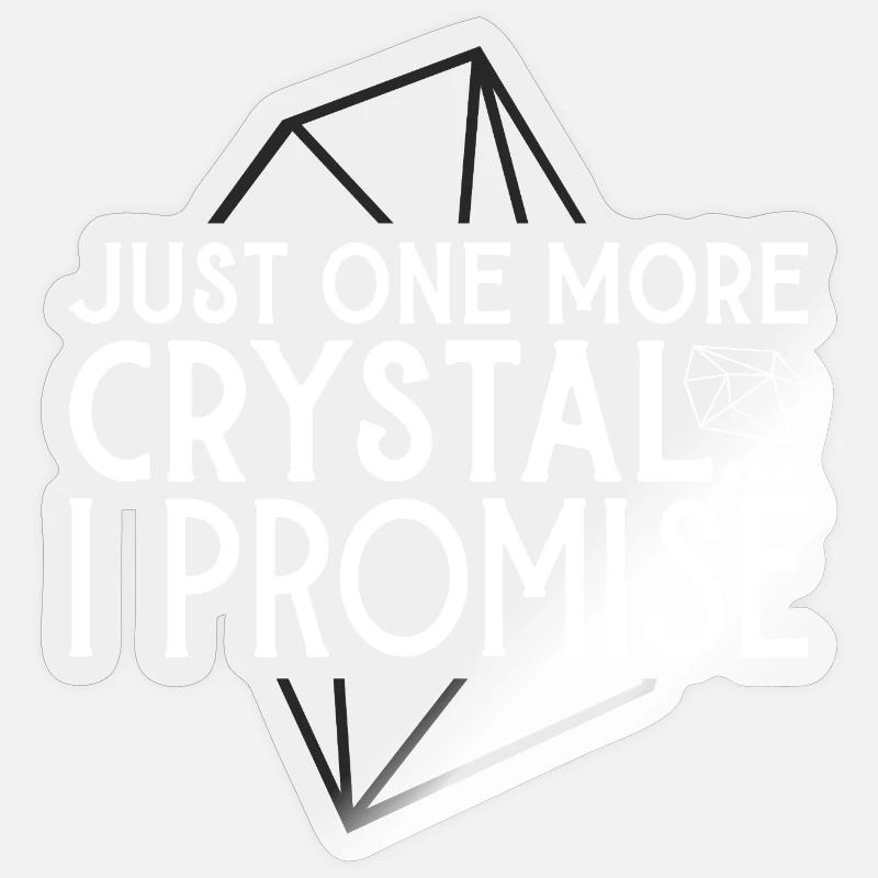 Crystal Addiction - Chakra Healing - Sticker size S (10 x 10 cm) - transparent glossy