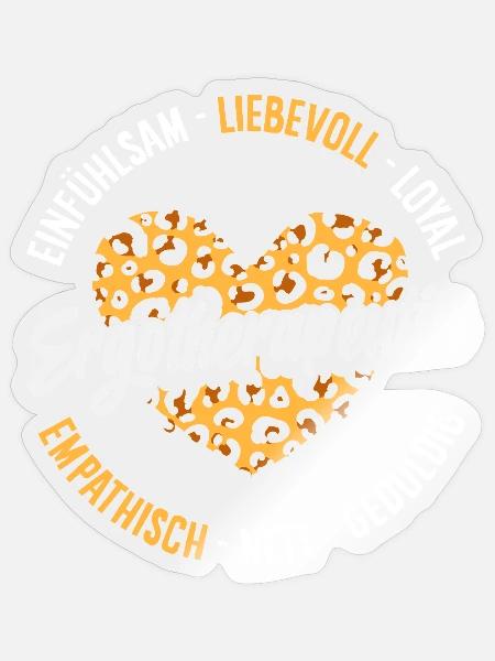 Ergotherapeutin Einfühlsam - Sticker Größe S (10 x 10 cm) - Transparent glänzend