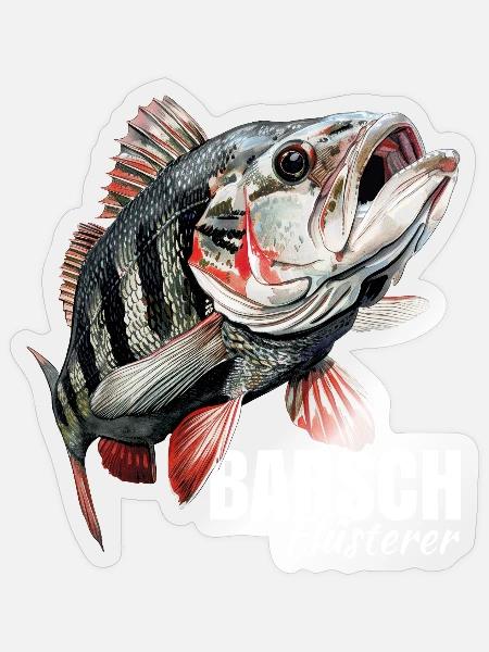 Barsch Flüsterer - Sticker Größe S (10 x 10 cm) - Transparent glänzend