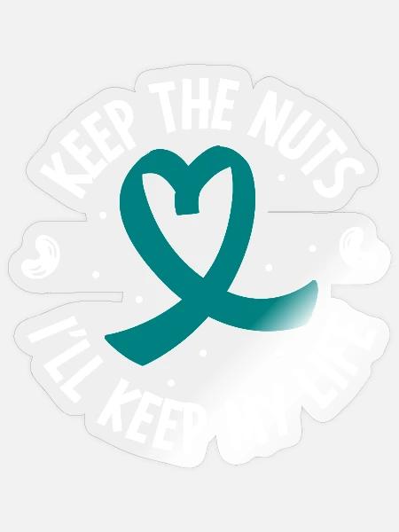 Nussfrei - Leben retten - Anaphylaxie - Sticker Größe S (10 x 10 cm) - Transparent glänzend