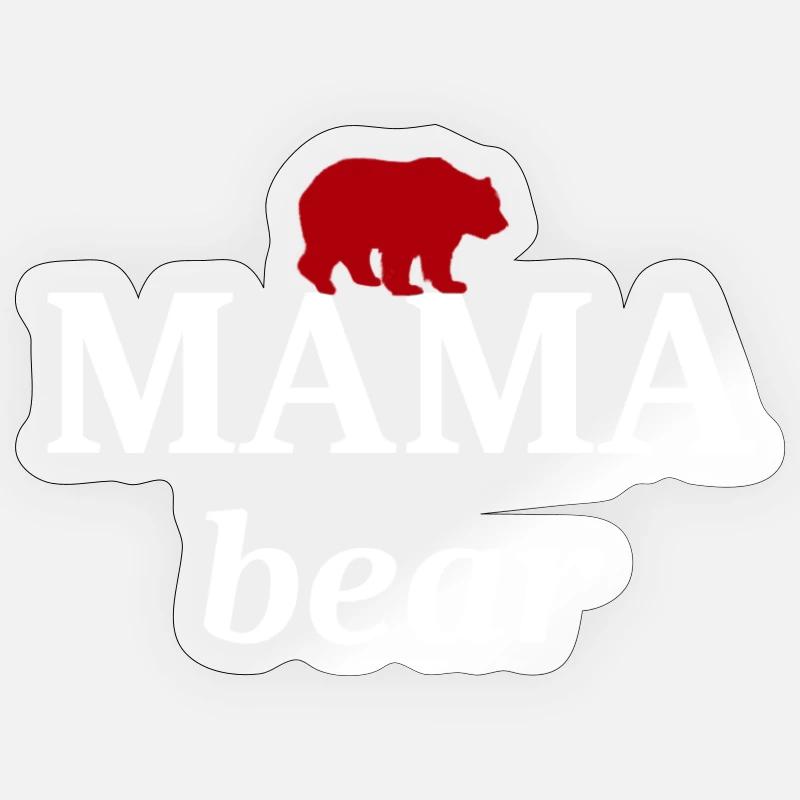 Mama Bär Sticker Größe S (10 x 10 cm)