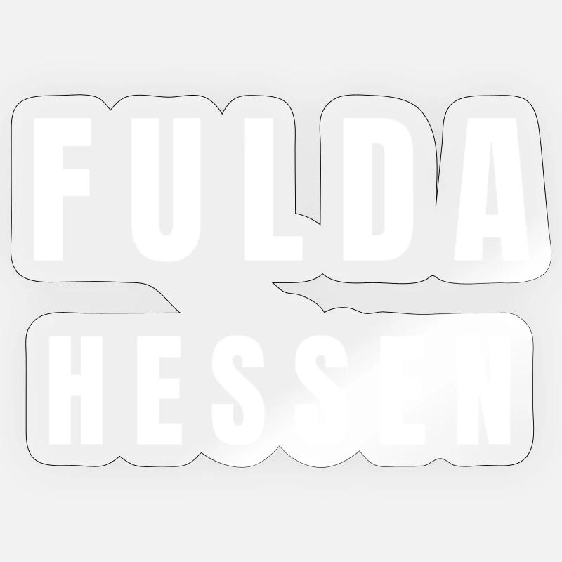 Fulda Hessen - Sticker Größe S (10 x 10 cm) - Transparent glänzend