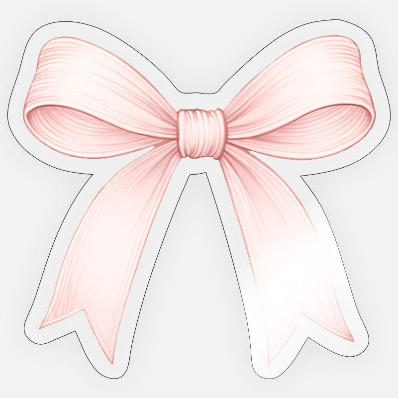 cute bow - Sticker size S (10 x 10 cm) - transparent glossy