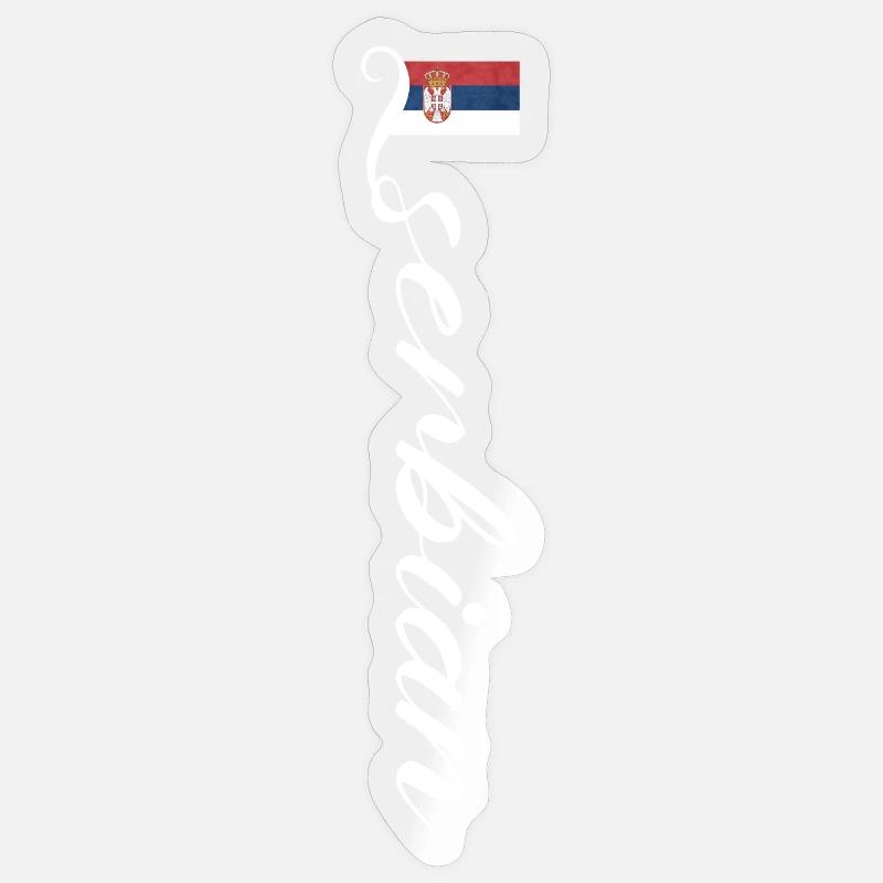 Serbie Sticker taille S (10 x 10 cm)