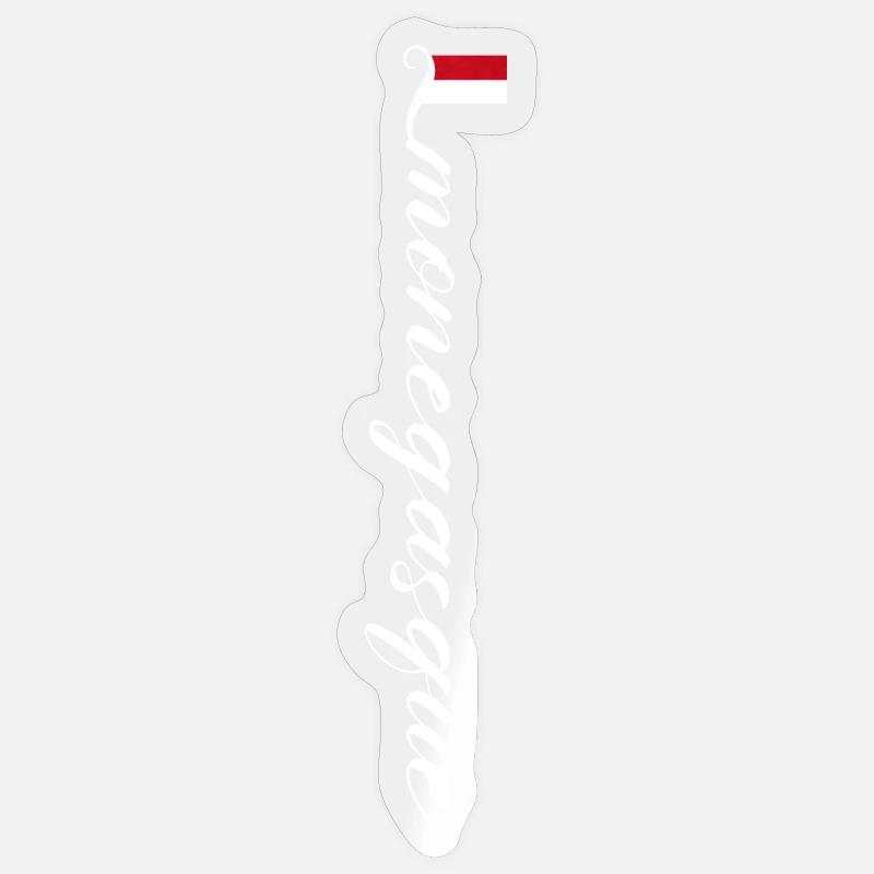 Monaco - Sticker taille S (10 x 10 cm) - brillant transparent