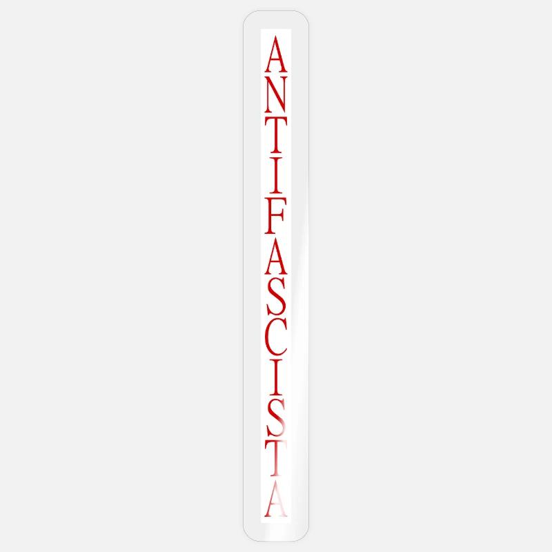 lettrage antifasciste vertical élégant Sticker taille S (10 x 10 cm)