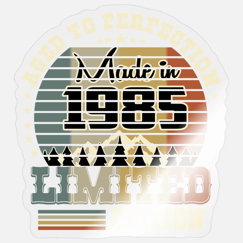 Édition limitée 1985 - Sticker taille S (10 x 10 cm) - brillant transparent