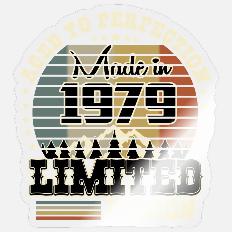 Édition limitée 1979 - Sticker taille S (10 x 10 cm) - brillant transparent