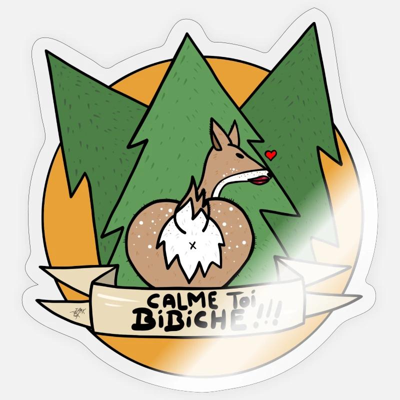 BIBICHE Sticker taille S (10 x 10 cm)