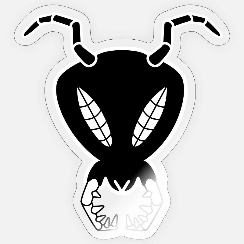Antkuroeil - Sticker taille S (10 x 10 cm) - brillant transparent