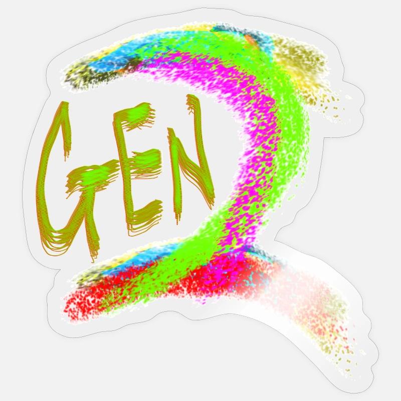 Generation Z - Sticker Größe S (10 x 10 cm) - Transparent glänzend