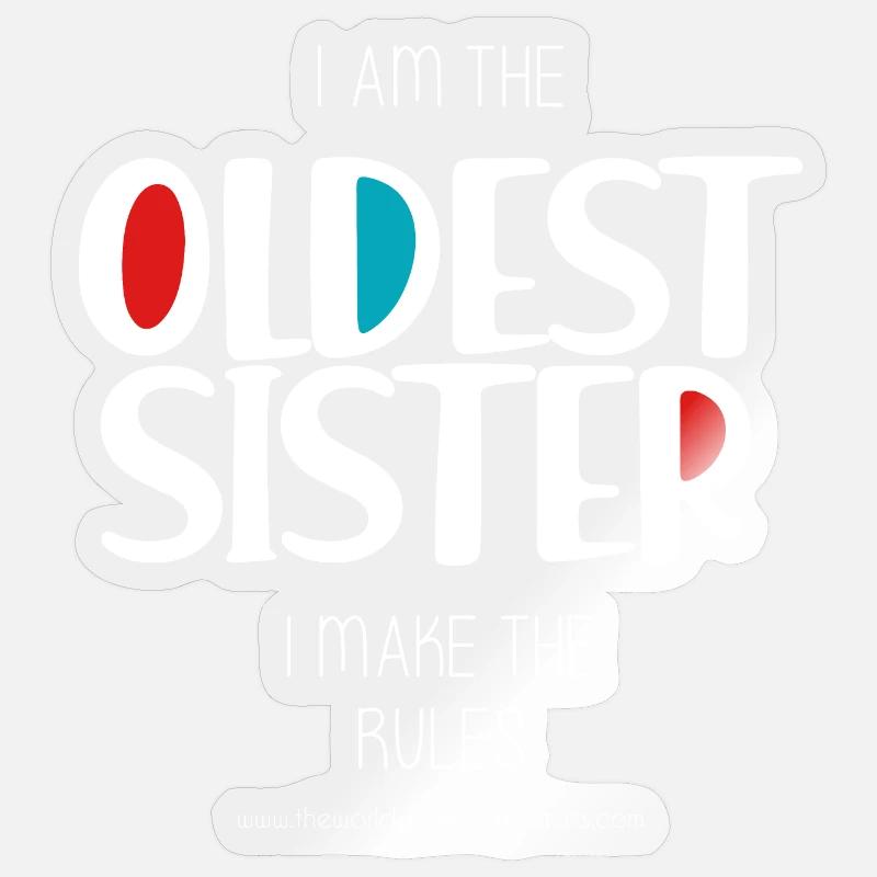 Älteste Schwester Sticker Größe S (10 x 10 cm)