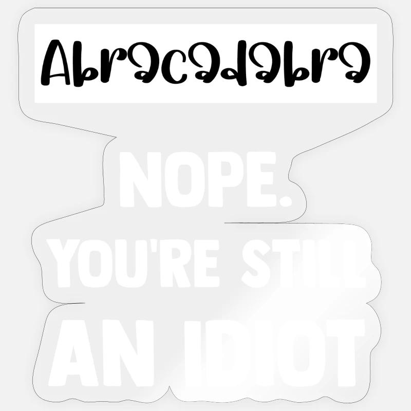 Abracadabra - Sticker taille S (10 x 10 cm) - brillant transparent