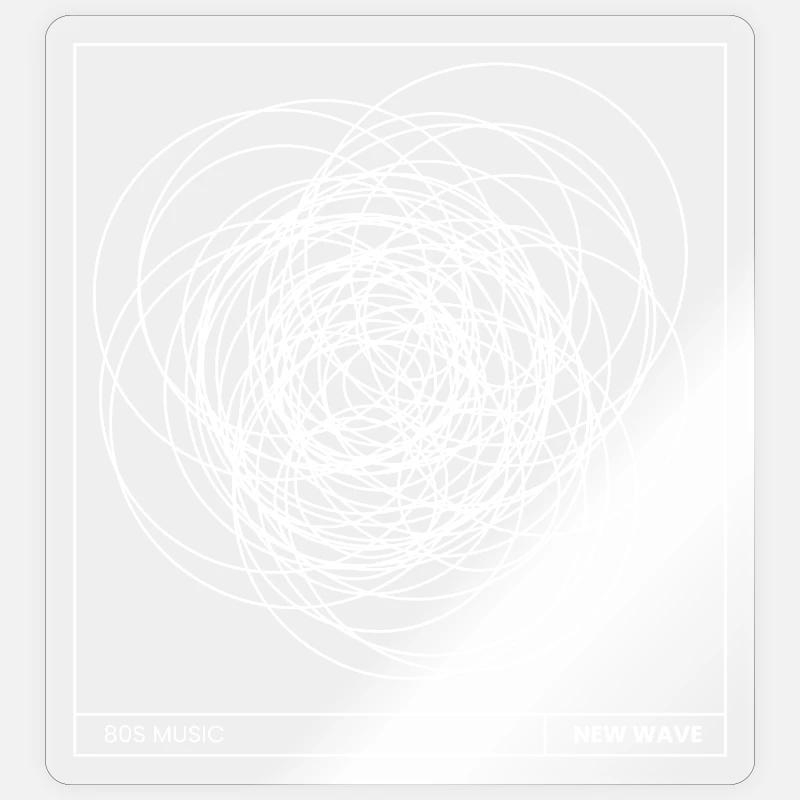 Conception d'affiches New Wave Sticker taille S (10 x 10 cm)