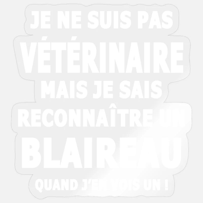 Erkennt einen Dachshumor sarcsme - Sticker Größe S (10 x 10 cm) - Transparent glänzend
