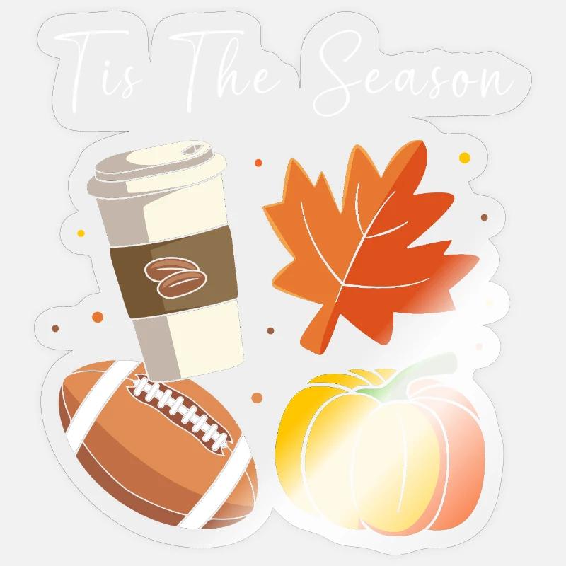 Thanksgiving Mama Mutter Oma Großmutter Sticker Größe S (10 x 10 cm)