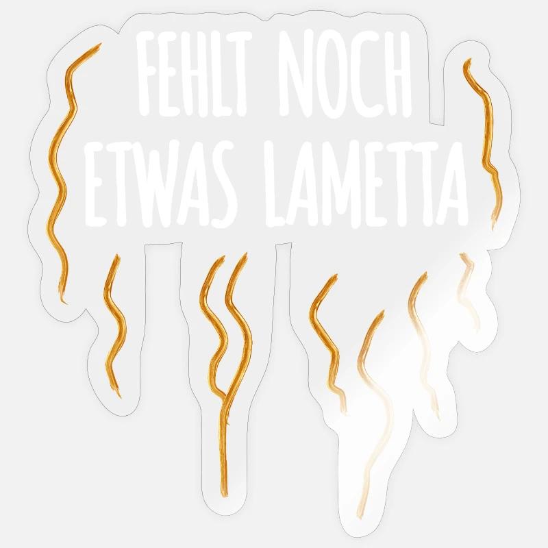 Still missing some tinsel - Sticker size S (10 x 10 cm) - transparent glossy