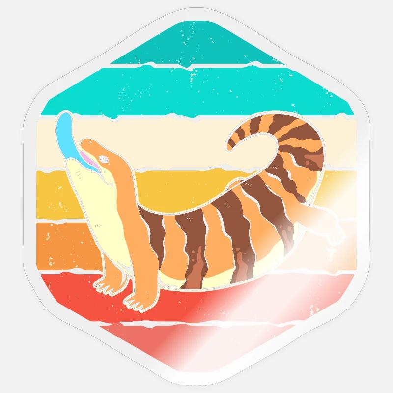 Lizard - Sticker size S (10 x 10 cm) - transparent glossy