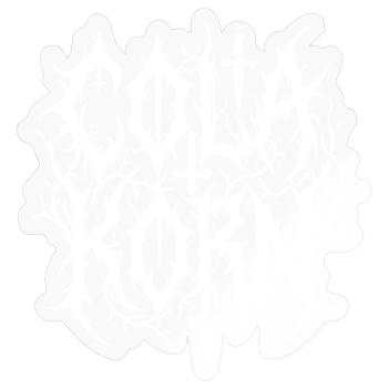 Cola Korn Black Metal - Sticker taille S (10 x 10 cm) - brillant transparent - Devant