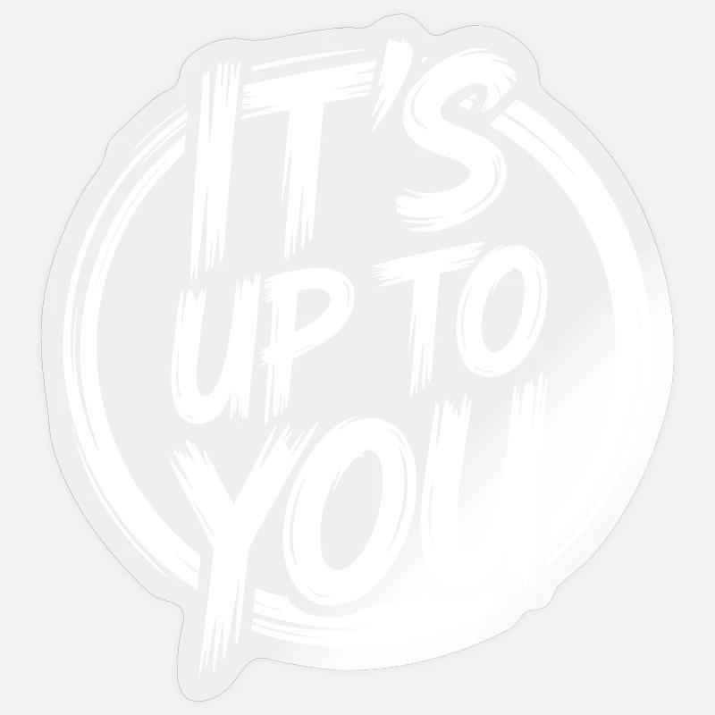 C’est à toi de voir - Sticker taille S (10 x 10 cm) - brillant transparent