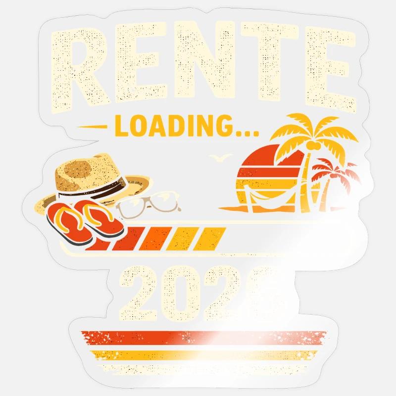 Pension loading 2026 - Sticker size S (10 x 10 cm) - transparent glossy