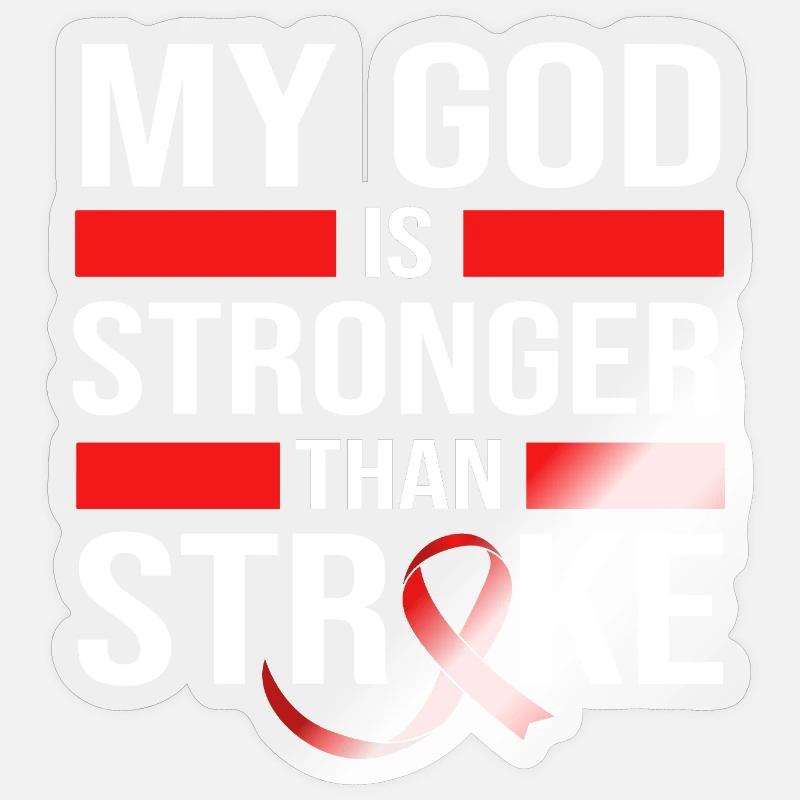 Stroke Stroke - Sticker size S (10 x 10 cm) - transparent glossy