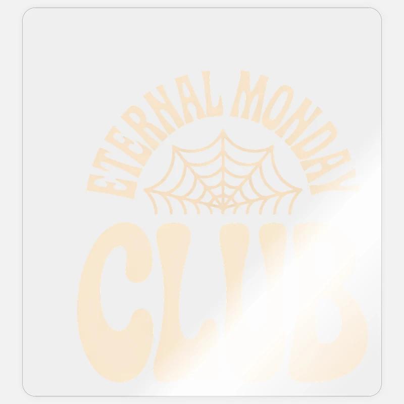 Club de la Lune Éternelle - Sticker taille S (10 x 10 cm) - brillant transparent