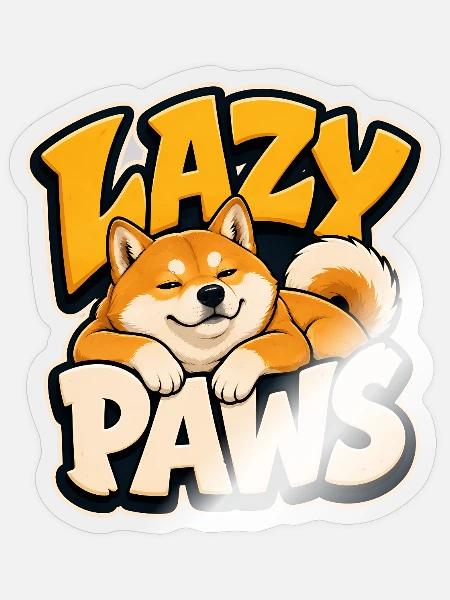 Shiba - Sticker Größe S (10 x 10 cm) - Transparent glänzend