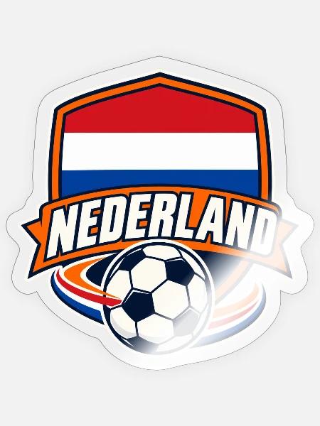 Niederlande Fußball - Sticker Größe S (10 x 10 cm) - Transparent glänzend
