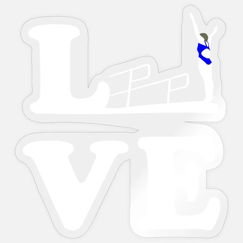 Diving Diving Diving LOVE Sticker size S (10 x 10 cm)