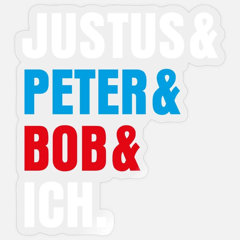 The Three ??? Justus & Peter & Bob & Me Sticker size S (10 x 10 cm)