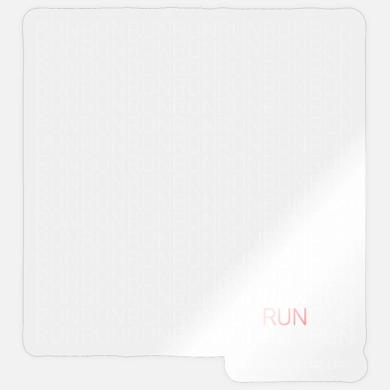 Courir Courir Motif de course avec accent rouge - Sticker taille S (10 x 10 cm) - brillant transparent