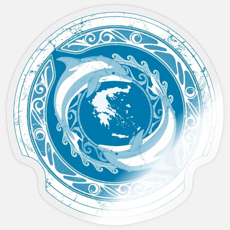 Grèce Sticker taille S (10 x 10 cm)