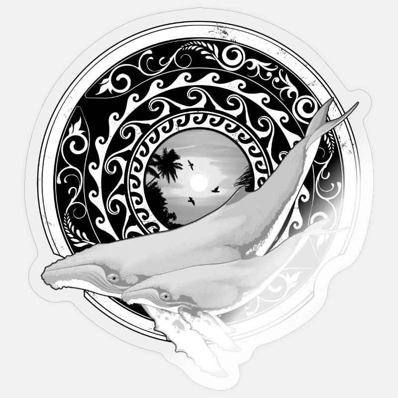 Humpbacks Sticker size S (10 x 10 cm)