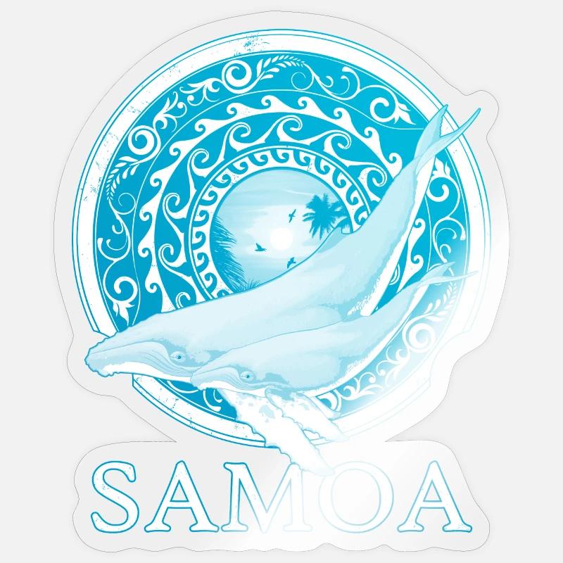 Humpbacks - Sticker size S (10 x 10 cm) - transparent glossy