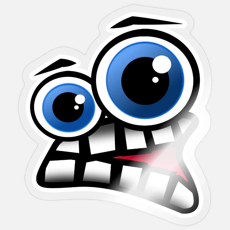 Face Comic Sticker taille S (10 x 10 cm)