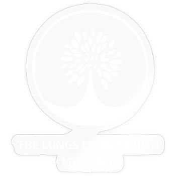 Lungen des Erdkreisbaums - Sticker Größe S (10 x 10 cm) - Transparent glänzend - Vorne