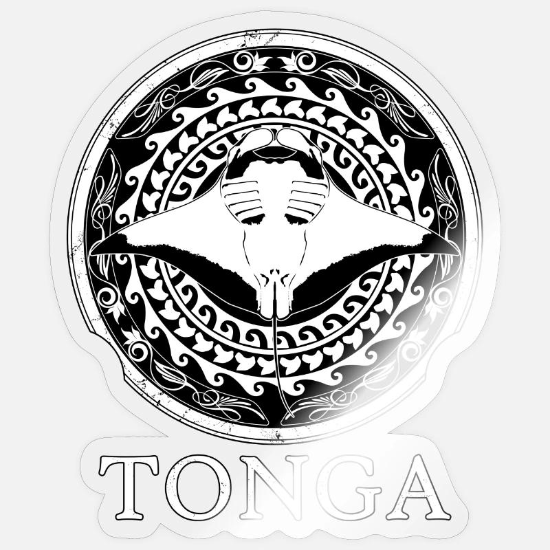 Tonga Mantarochen Sticker Größe S (10 x 10 cm)
