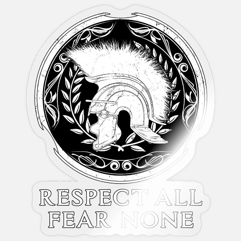 Centurion romain - Sticker taille S (10 x 10 cm) - brillant transparent